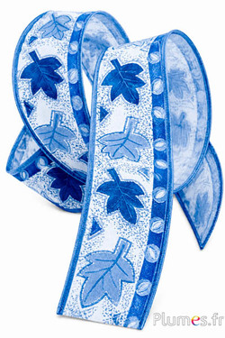 Herfstlint - breedte 40 mm - blauw